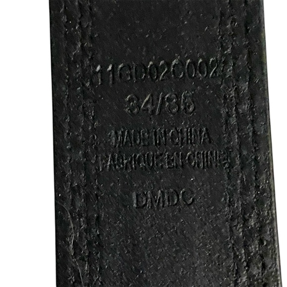 Genuine Dickies Black Synthetic Leather Everyday Casual Belt Size 34/86 - Picture 3 of 5